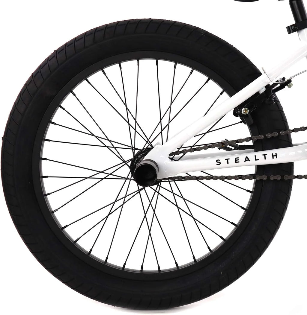 Elite BMX Bicycle 20" Freestyle Bike - Stealth Blue Purple Ideal for Ages 7 to 18 Years