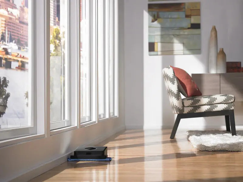 Smart Robot Mop – Sleek Black Autonomous Floor Cleaning System
