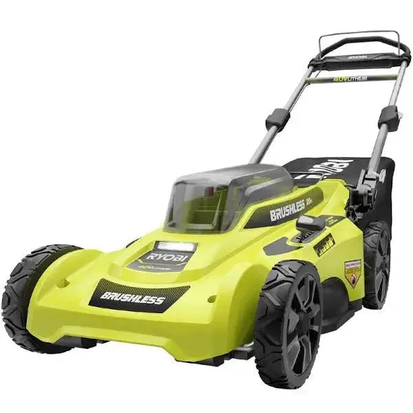 RYOBI 40V 20-Inch Cordless Push Mower – Brushless Motor, 6.0Ah Battery (Single Unit)