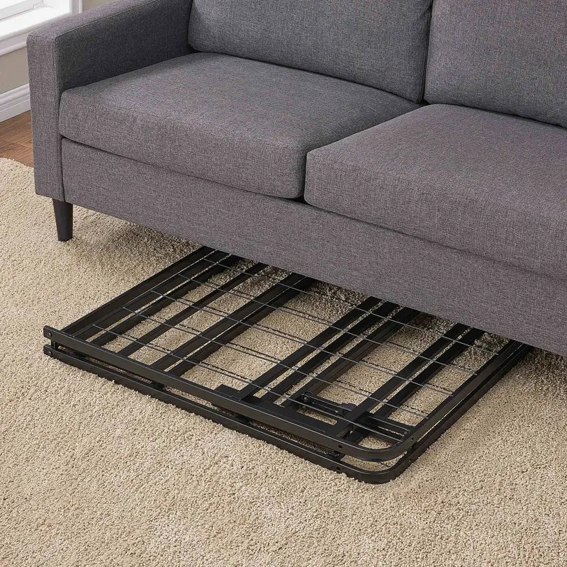 Mainstays High-Profile Foldable Queen Platform Bed Frame – 18-Inch Steel Base in Black
