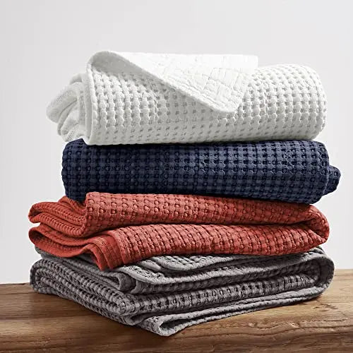 Levtex Home King Bedspread Set   Adobe Cotton Waffle