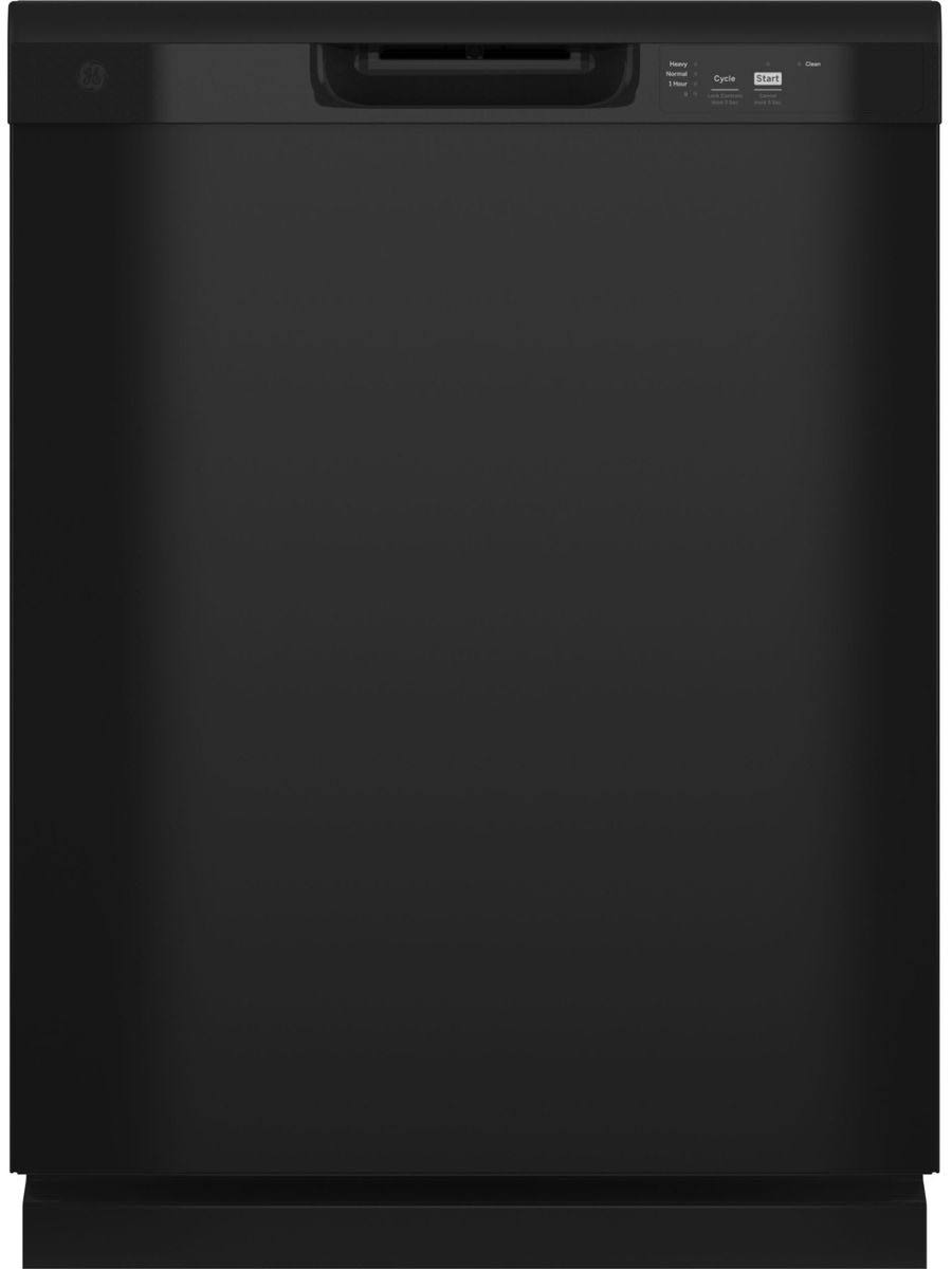 GE 24" Black Front Control Built in Dishwasher