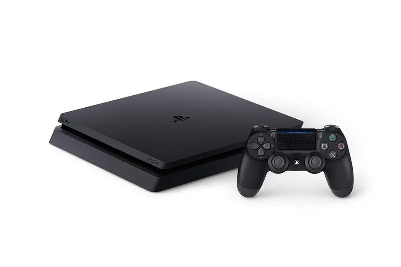 Refurbished PlayStation 4 Slim – 1TB Storage Gaming Console with Streamlined Design