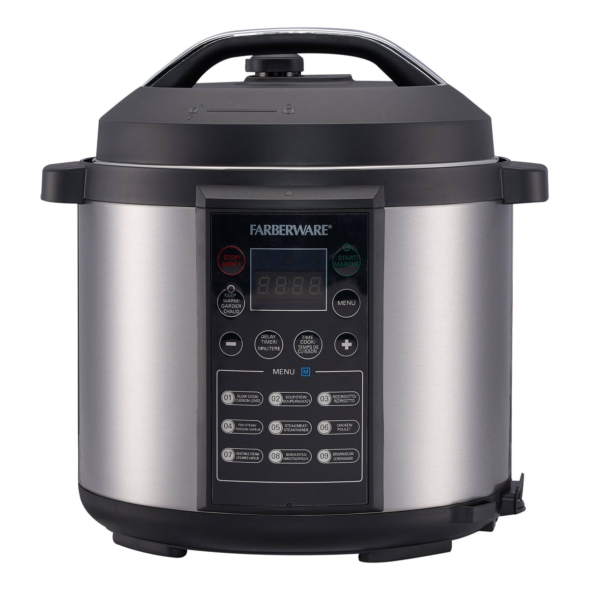 Farberware Digital Pressure Cooker, Silver - 6 qt