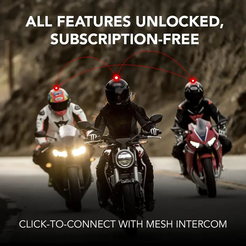 Sena 50S Bluetooth 5 Motorcycle Headset with Harman Kardon Sound & Mesh Intercom