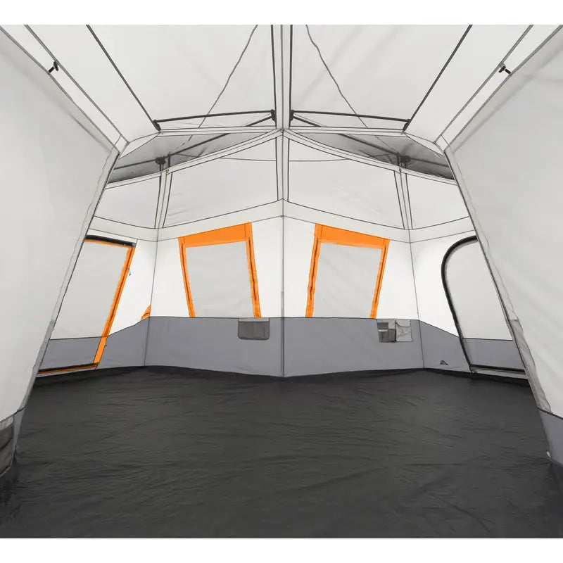 Ozark Trail 20 ft x 18 ft Instant Cabin Tent – 12-Person, 3-Room Design with Attached Screen Room, 56.5 lb Weight
