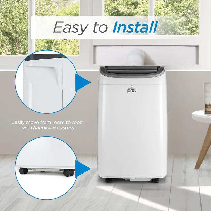 Smart Portable Air Conditioner – 14,000 BTU Cooling / 12,000 BTU Heating, SACC Rated, Covers Up to 700 Sq Ft