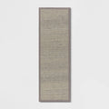 60" x 20" Textured Pet Kitchen Runner Rug Gray - Threshold