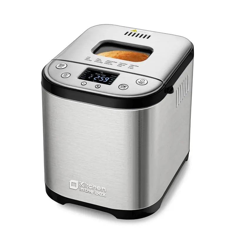 Kitchen in the Box 15-in-1 Bread Maker – Programmable Loaf Sizes & Crust Settings