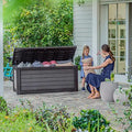 Keter 165-Gallon Resin Deck Storage Box – UV-Resistant & Lockable Outdoor Bin
