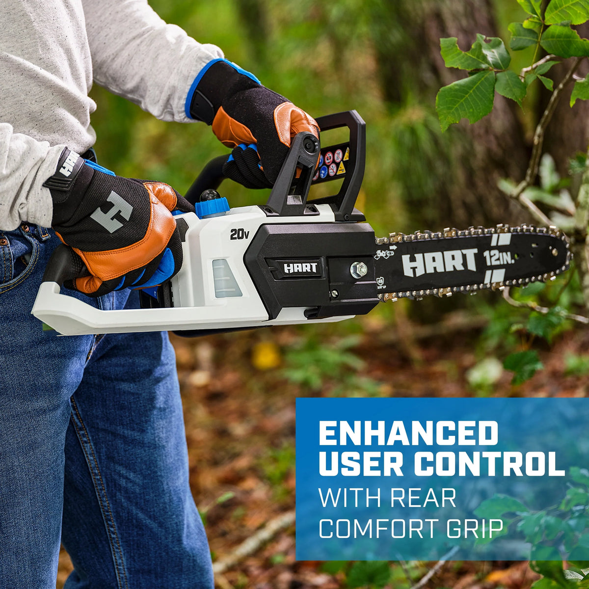 HART 20 - Volt 12 - Inch Cordless Chainsaw (Battery Not Included)