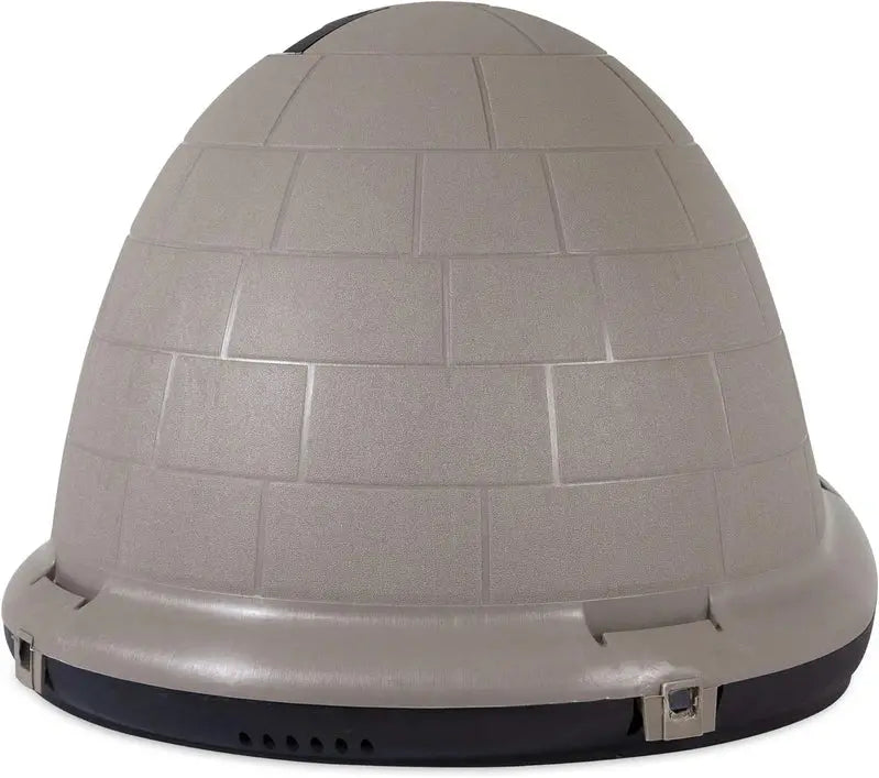 Petmate Indigo Igloo Dog House – Extra-Large, All-Weather Shelter Made in USA with 90% Recycled Materials
