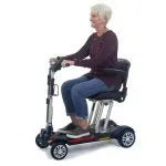 Compact 4-Wheel Mobility Scooter for Indoor/Outdoor Use