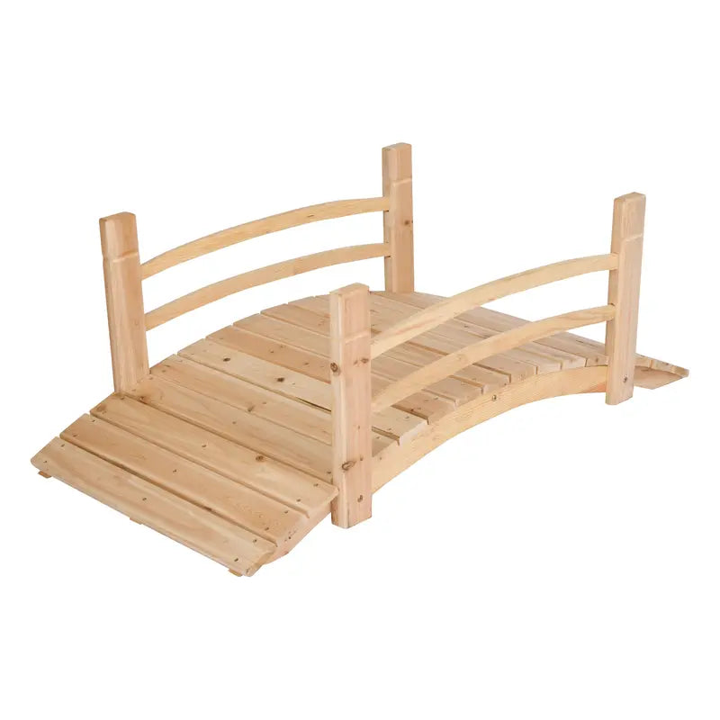 Shine Company 4 Ft. Cedar Garden Bridge – Natural