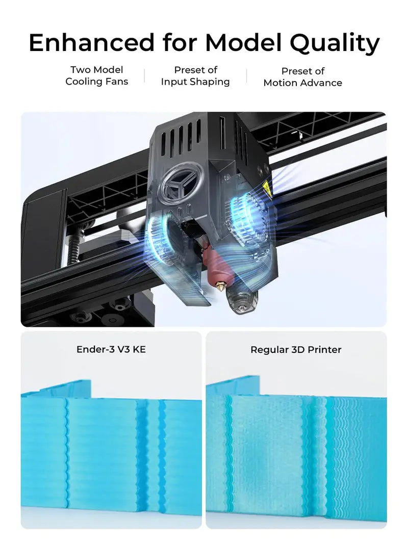 Creality Ender-3 V3 KE High-Speed 3D Printer – 500 mm/s Printing Velocity