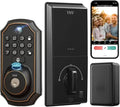 Smart Keyless Door Lock with Built-in Camera: Fingerprint, App & Remote Access Control