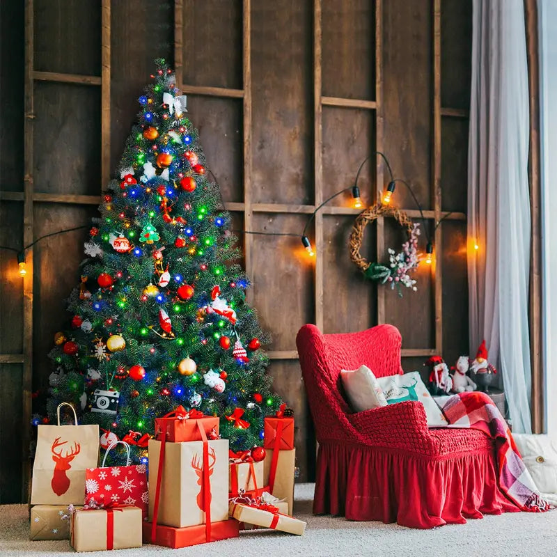 Premium Hinged Artificial Spruce Christmas Tree with UL-Certified Light Transformer