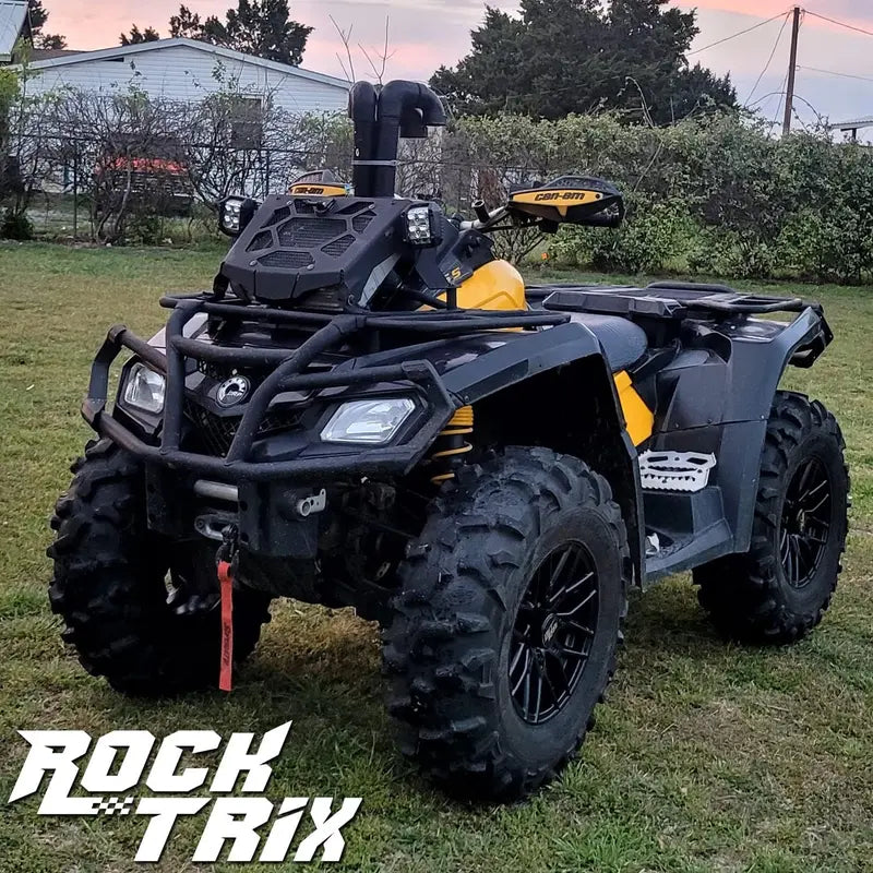 Set of 4 Matte Black 15×7 ATV/UTV Wheels – 4×137 Bolt Pattern, 4+3 Offset – Compatible with Can-Am Commander, Defender, Maverick & More