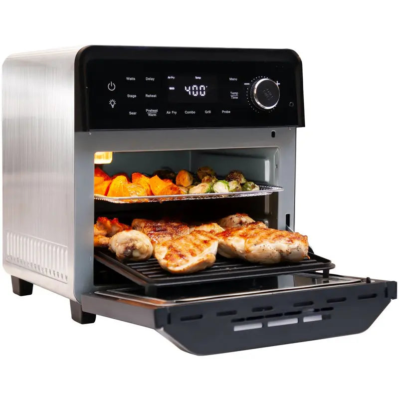 NuWave Smart Grill with Combo Cooking   Air Frying Capabilities
