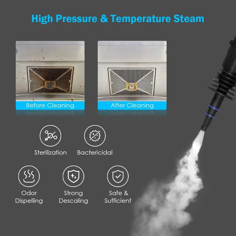 Pressurized Handheld Steam Cleaner for Deep Cleaning & Sanitizing