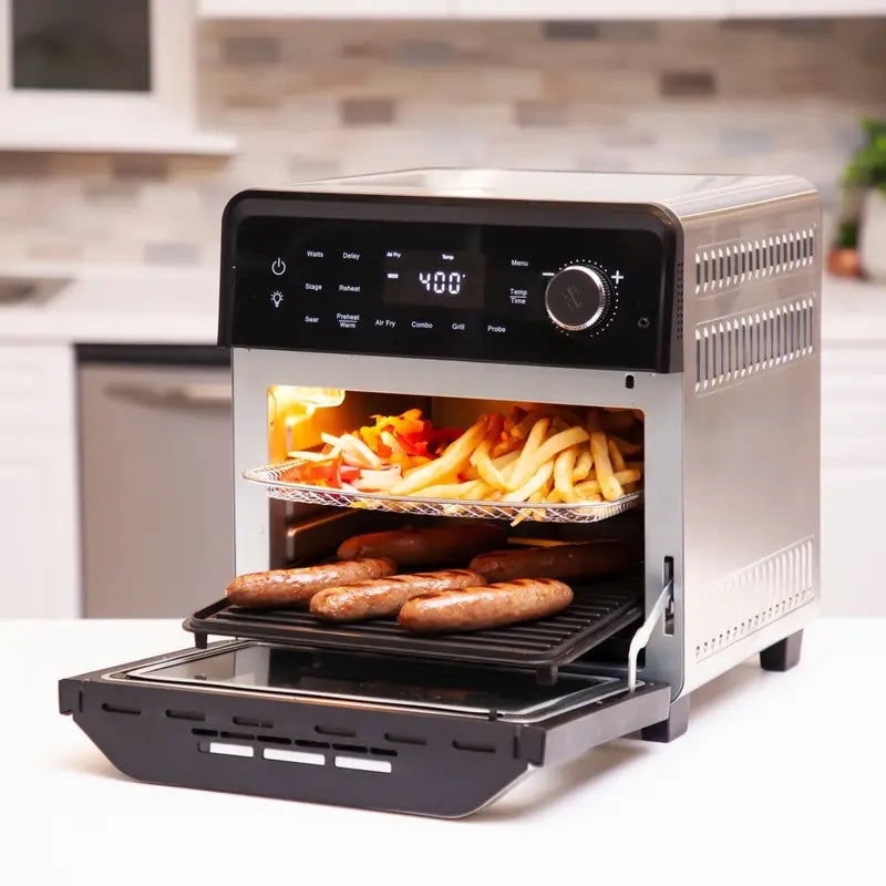 NuWave Smart Grill with Combo Cooking   Air Frying Capabilities