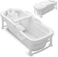 Serenelife 59-Inch Foldable Adult Bathtub — Portable Ice Bath, Hot Soak, or Spa Tub for Recovery