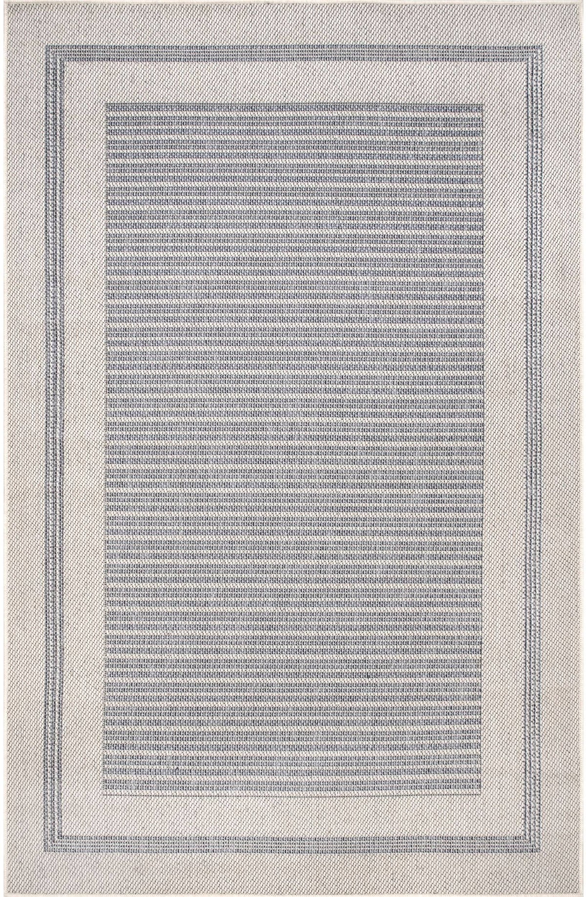 nuLOOM Antonella Bordered Solid Indoor/Outdoor Area Rug, Beige, 5ft. x 8ft.