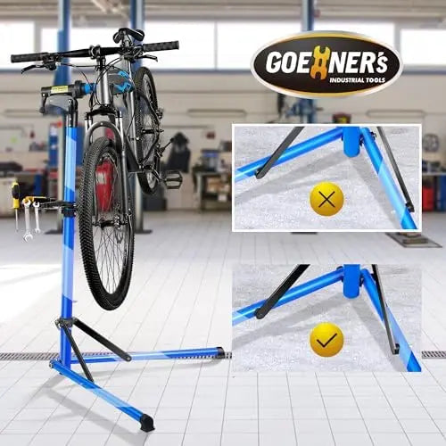 Portable Heavy Duty Bike Repair Stand (110 lbs) – Aluminum, Fits Electric, Mountain, Road Bikes