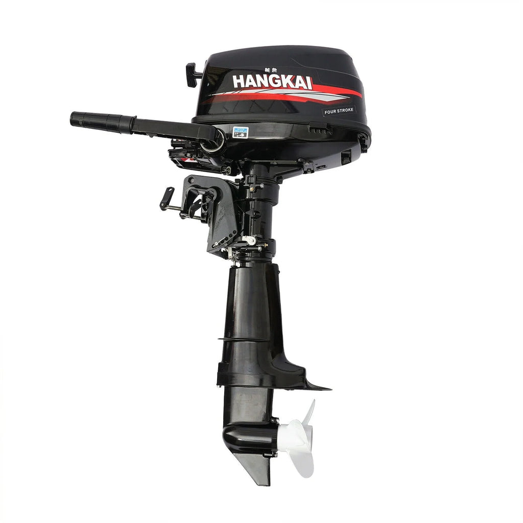 HANGKAI 6.5 HP 4 Stroke Outboard Motor Marine Boat Engine Water Cooling Tiller Control