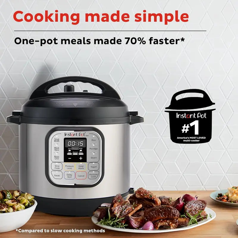 Instant Pot Duo Mini 7-in-1 3-Quart Stainless Steel Pressure Cooker – Free Recipe App, Small Family Size