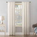 Mainstays Textured Solid Curtain Panel, Size: 38 x 63, Beige