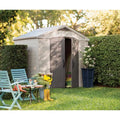 Factor 8 ft. x 6 ft. Space-Saving Plastic Storage Shed