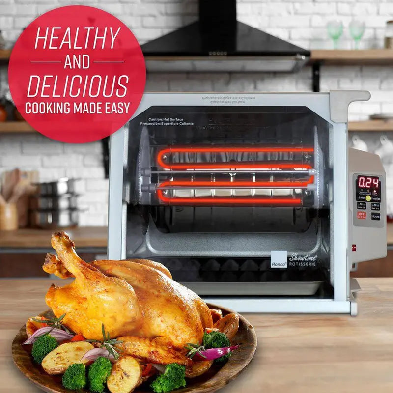 Digital Platinum Showtime Countertop Rotisserie Oven – ST5000PLAT with Precise Temperature Control and Even Cooking