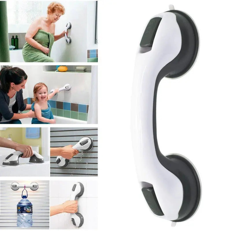 SecureGrip Bath & Shower Handrail – Textured Non-Slip Safety Support