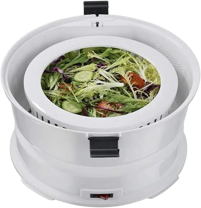 One-Touch Automatic Electric Potato and Vegetable Peeler with Salad Spinner & Dehydration Function