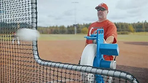 Jugs MVP Adjustable Pitching Machine – Baseball & Softball Trainer with Speed Control up to 60 MPH and League-Ready Setup