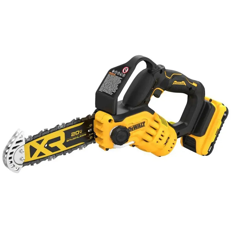 DEWALT DCCS623L1 8-Inch Battery Chainsaw – 20V MAX Pruning Saw Kit with 3Ah Battery and Charger