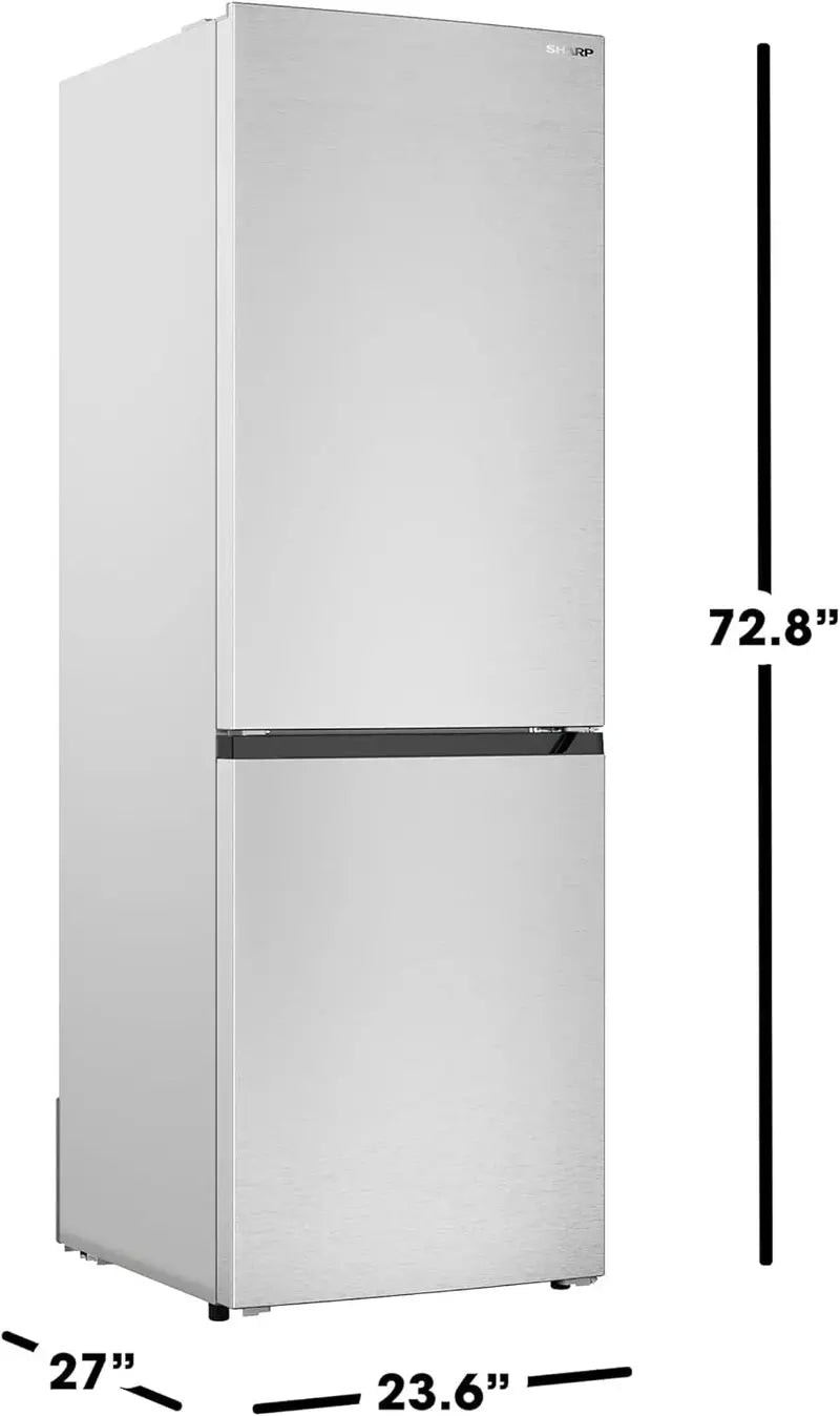 Sharp 24-Inch Counter-Depth Bottom-Freezer Refrigerator – 11.5 Cu Ft Energy-Efficient Model