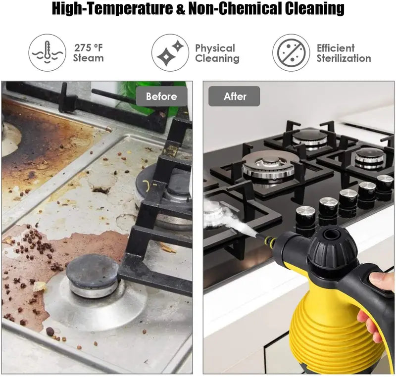 Pressurized Handheld Steam Cleaner for Deep Cleaning & Sanitizing