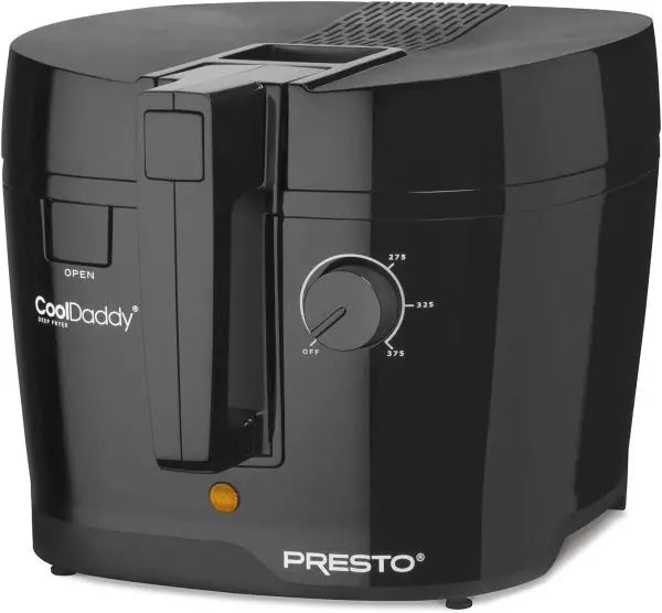 Cool-Touch Digital Deep Fryer – Black, Adjustable Temperature Control, Oil-Level Indicator