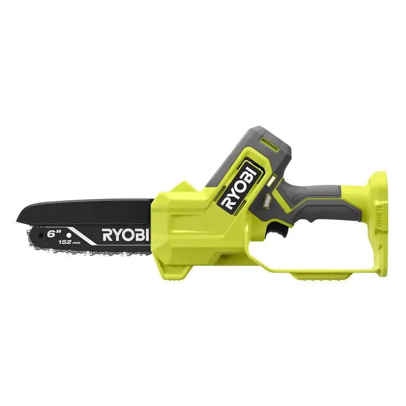 RYOBI ONE+ 18V 6″ Cordless Pruning Chainsaw Tool Only – Compact, Tool-less Tensioning, Oil-Free, 3-Year Warranty