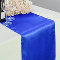 Linentablecloth 14 x 108 in. Satin Table Runner Royal Blue