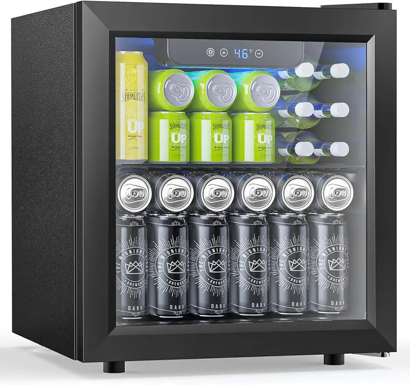 Electactic 3.2 cu. ft. Beverage Cooler – 130-Can Mini Fridge with Drink Refrigeration