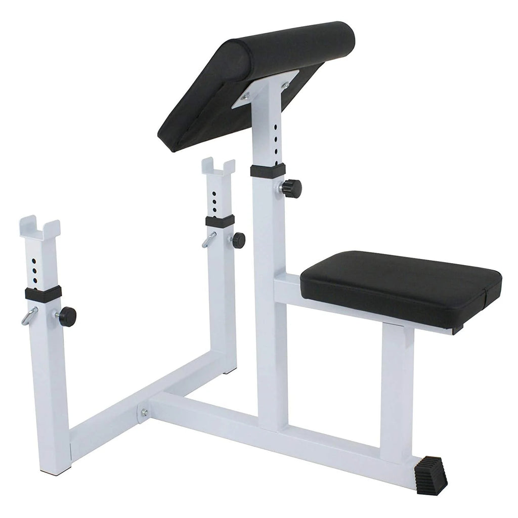 ZENSTYLE Arm Curl Weight Bench Seated Preacher Isolated Dumbbell Biceps 550 lb Arm Rest Adjustable