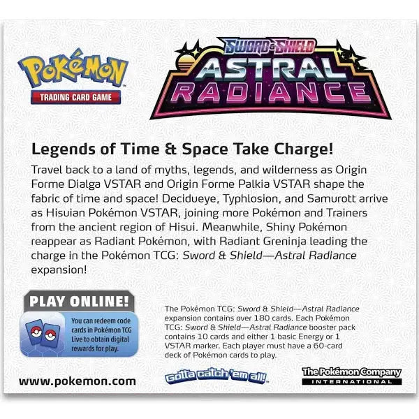 Pokémon Sword & Shield Astral Radiance Elite Trainer Box