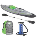 Single or Tandem Inflatable Kayak – Durable PVC Construction, Lightweight Portability, Stable Performance on Calm Waters