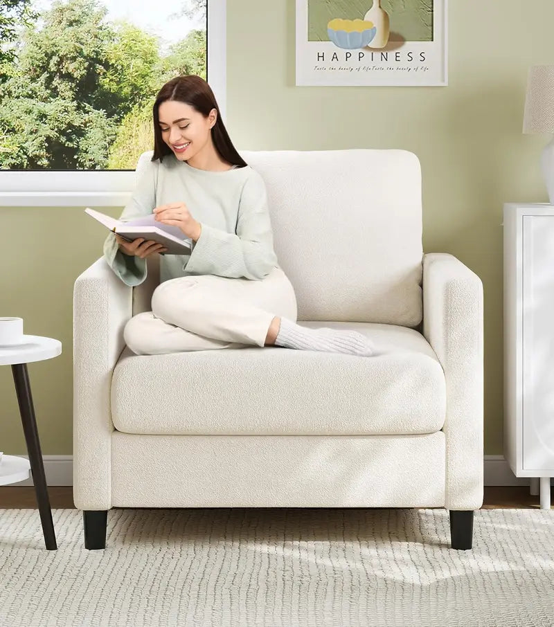 Loveseat Sofa – 51-Inch Corduroy Love Seat with Effortless Tool-Free Assembly & Plush Comfort