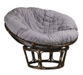 Hudson Comfort Papasan Cushion Cover - Quilted Shape, Soft Microfiber Fabric, Zippered Papasan Cushion Cover Only - 50 Inches (Fits A 42-46 inch