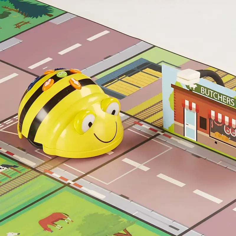 Dual Bee-Bot Programmable Robots with Canadian Money Mat – Interactive Coding Robot Kit for Elementary STEM Education