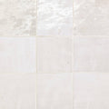 Bedrosians PORZAGSQRG Zagora - 4" x 4" Square Floor and Wall Tile - Glossy Visual - Sold by Carton (10.76 SF/Carton) Blanc Flooring Tile